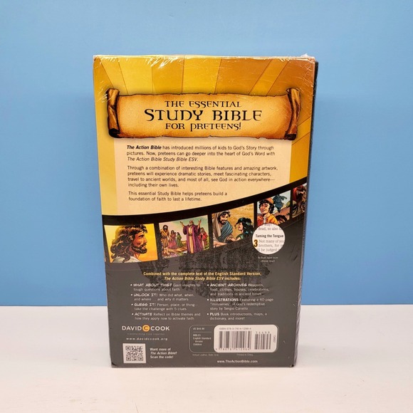 Action Bible Study Bible ESV Preteen Teen Bible Premium Ed Illustrated NEW - Picture 2 of 5